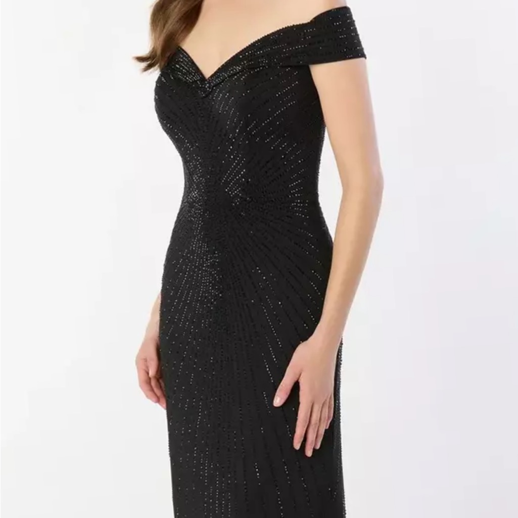 Stunning! Mon Cheri Montage M2234 Black Size 6 Nwt